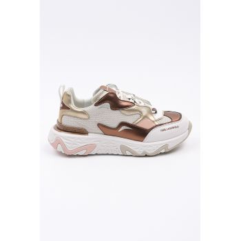 Pantofi sport masivi cu garnituri din piele