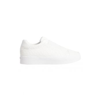 Pantofi sport slip-on cu model monograma