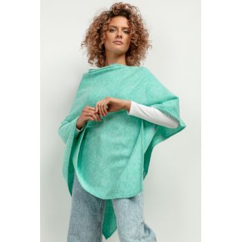 Poncho din amestec de lana
