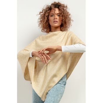 Poncho din amestec de lana