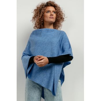 Poncho din amestec de lana