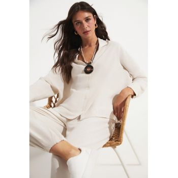 Set de bluza lejera si pantaloni - 2 piese