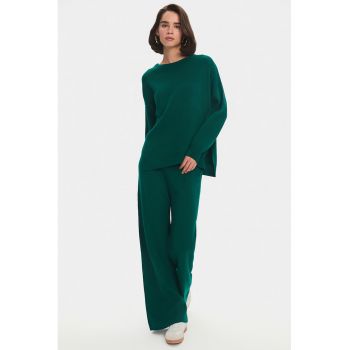 Set de bluza uni lejera de trening si pantaloni