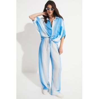 Set de camasa si pantaloni cu croiala ampla