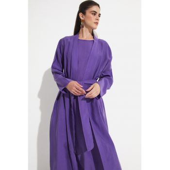 Set de rochie fara maneci si cardigan din amestec de modal - 2 piese