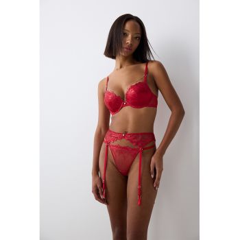 Sutien push-up cu lant detasabil