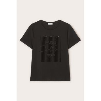 Tricou de bumbac cu model grafic
