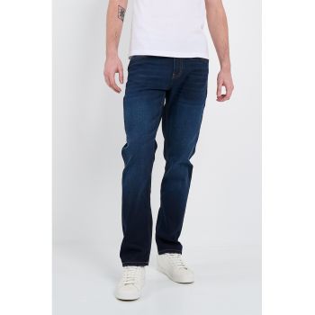 Blugi regular fit cu 5 buzunare