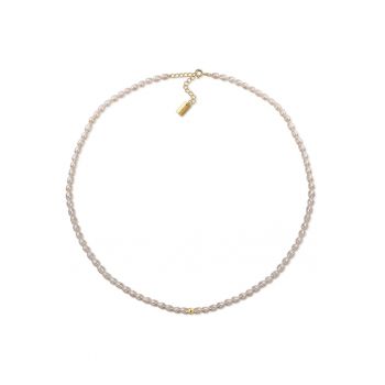 Colier aur de 18K si perle - Auriu
