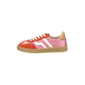 Pantofi sport cu garnituri de piele intoarsa