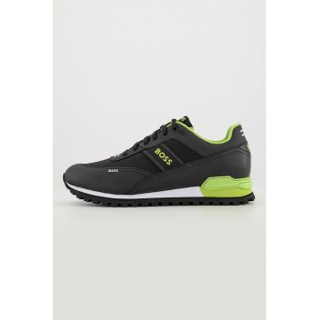Pantofi sport cu garnituri din piele ecologica Parkour