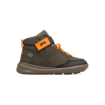 Pantofi sport cu inchidere velcro si insertii din piele intoarsa Ergo 177