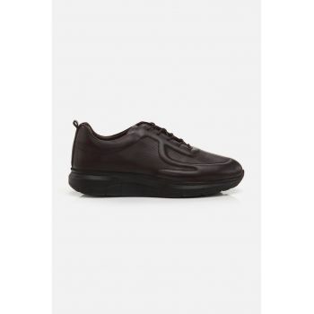 Pantofi sport de piele cu detalii in relief