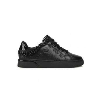 Pantofi sport de piele ecologica cu monograma stantata
