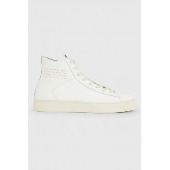 Pantofi sport hi-top de piele
