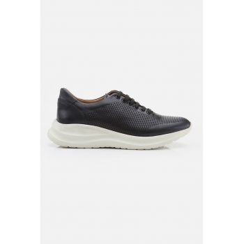 Pantofi sport wedge de piele
