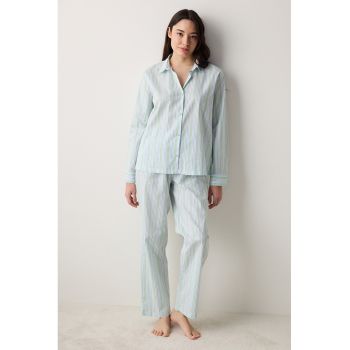 Pijama de bumbac cu nasturi