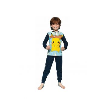 Pijamale copii Pokemon Pikachu Albastru