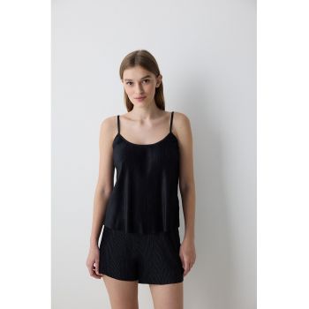 Top de pijama din satin