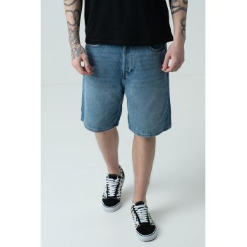 Bermude din denim cu 5 buzunare