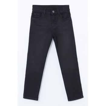 Blugi slim fit cu talie ajustabila