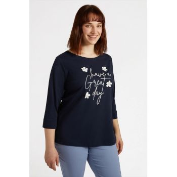 Bluza cu imprimeu text
