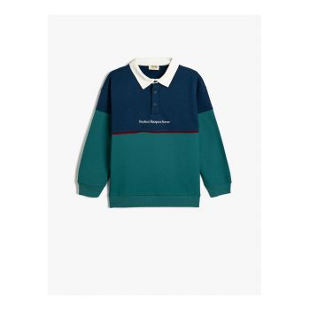 Bluza de trening polo de bumbac