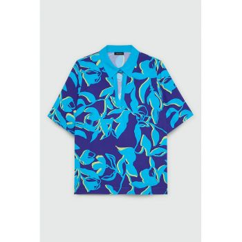 Bluza polo cu model