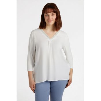 Bluza uni cu decolteu in V