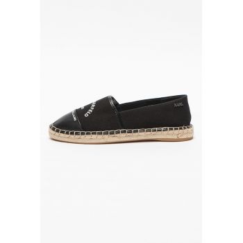 Espadrile cu insertii de piele