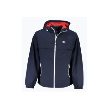 Jacheta de vant barbati Chicago DM0DM17983 cu gluga si croiala Regular fit - Bleumarin