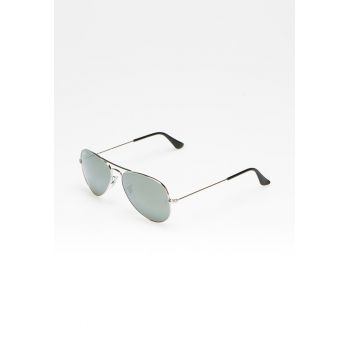 Ochelari de soare argintii Aviator