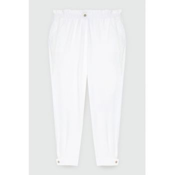Pantaloni conici cu talie inalta
