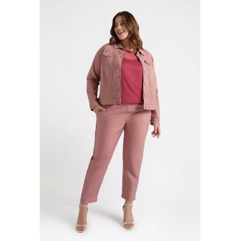 Pantaloni din amestec de in cu snur in talie