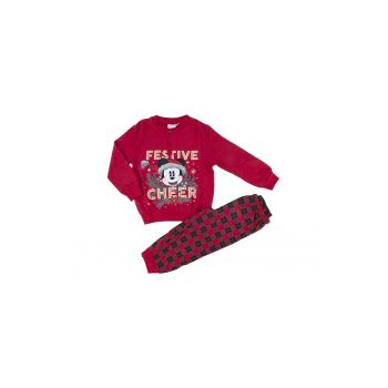 Pijama de bumbac cu tematica de Craciun -  Festiv cheer - Rosu - 128 CM - 8 ani