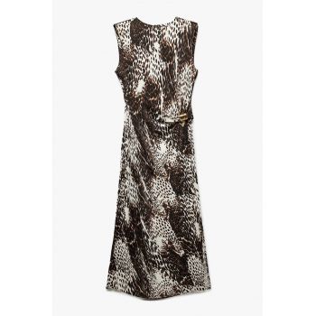Rochie cambrata cu animal print