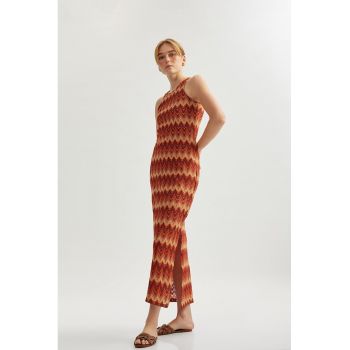 Rochie maxi cu dungi