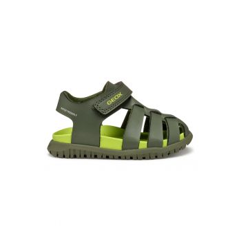 Sandale cu velcro de piele ecologica
