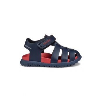 Sandale cu velcro de piele ecologica