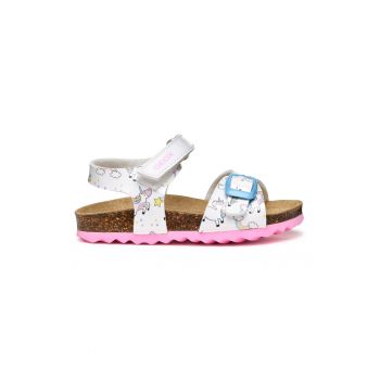 Sandale cu velcro si unicorn