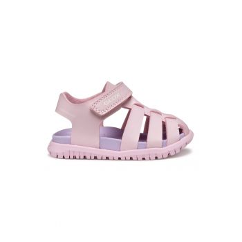 Sandale de piele ecologica cu velcro