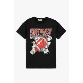 Tricou cu imprimeu frontal