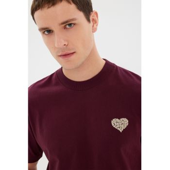 Tricou de bumbac cu imprimeu pe piept