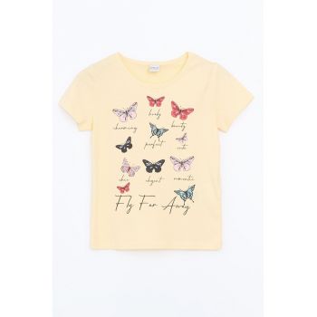 Tricou din bumbac cu imprimeu grafic