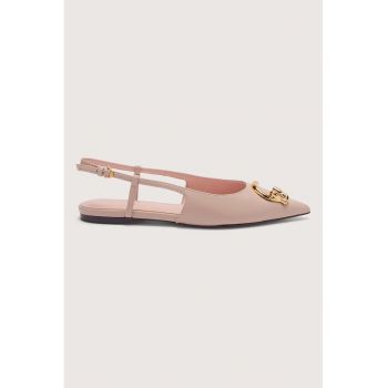 Balerini slingback din piele C-Me
