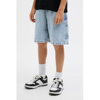 Bermude cargo din denim