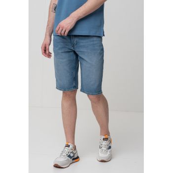 Blugi scurti cu aspect decolorat