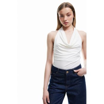 Bluza-body cu decolteu adanc - fara maneci