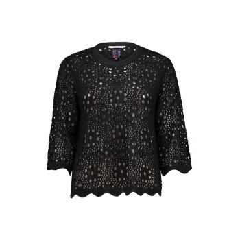Bluza cu decolteu la baza gatului - cu decupaje