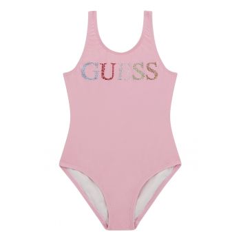 Costum de baie intreg cu logo din strasuri